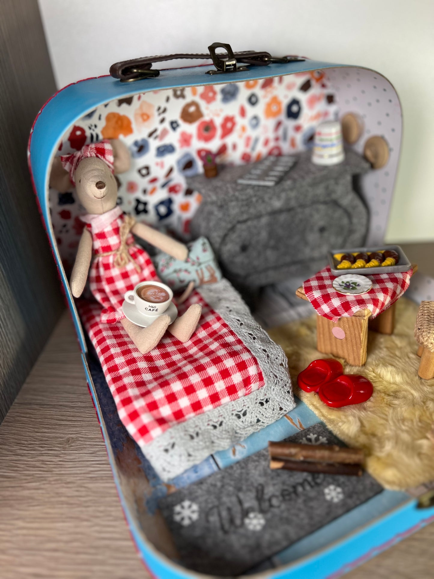 Lagaminėlis su Maileg pelyte