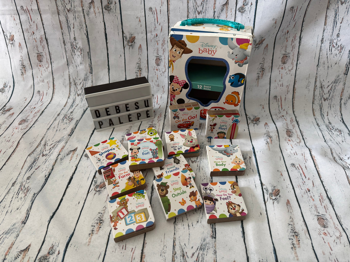 📚🌟 Disney Baby mini knygelių rinkinys (anglų kalba)