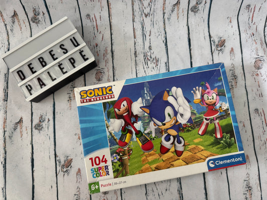 💙🧩 Sonic dėlionė 104 detalių